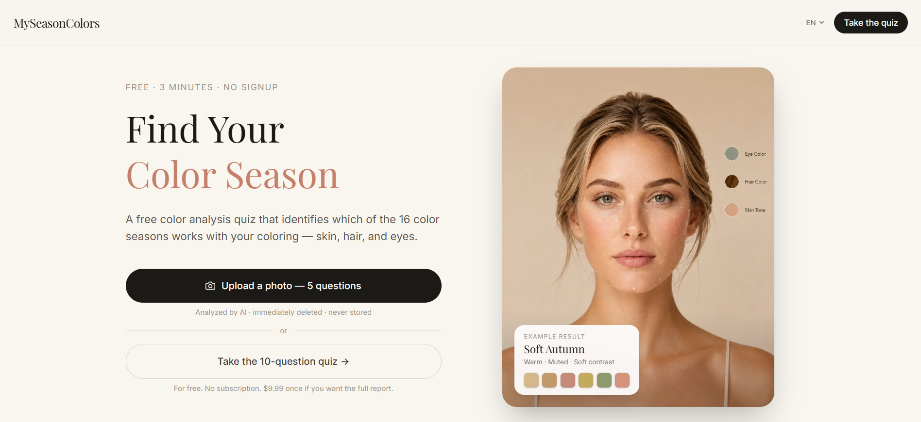 MySeasonColors - Product Image