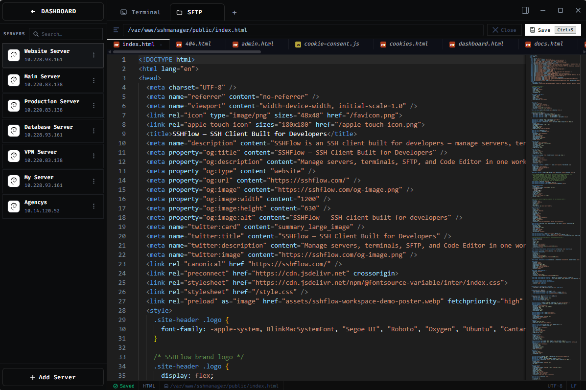 SSHFlow — SSH Client Built for Developers - Product Image